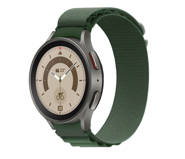 TECH-PROTECT Nylon Pro do Galaxy Watch 4 / 5 / 5 Pro / 6 / 7 / FE green - 1093770 - zdjęcie 2